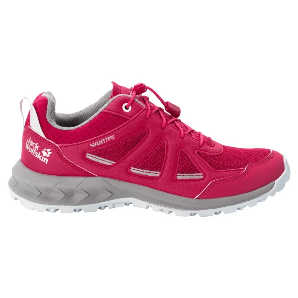 Coupon 💯 Randonnee Pedestre Femme Jack Wolfskin Chaussures De Randonnée Femme Jack Wolfskin Woodland 2 Vent ROUGE 🥰 excellents soldes 7