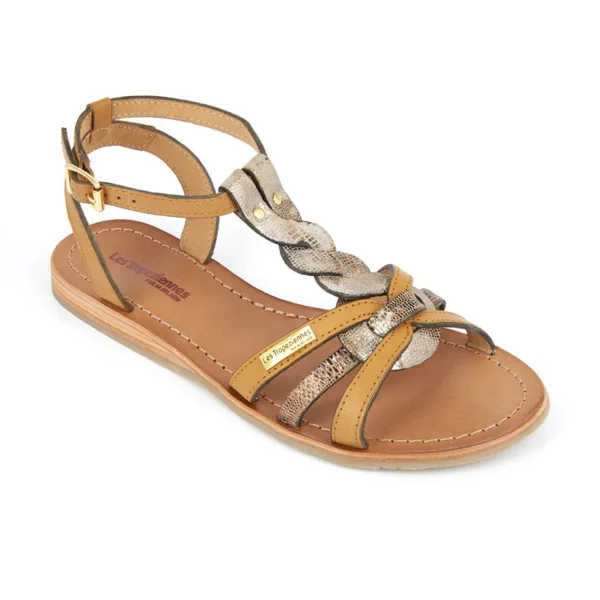 prix le plus bas Sortie 👍 Outdoor Femme Les Tropeziennes Les Tropeziennes – Hams Noir-multi 19071 Cuir Cuir 37 JAUNE ⭐ 6