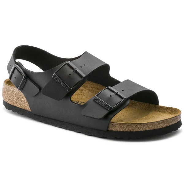 site soldes Meilleur prix 🎁 Mode- Lifestyle Adulte Birkenstock 🩴 Sandales Birkenstock Milano Birko-flor Etroit NOIR 🥰 3