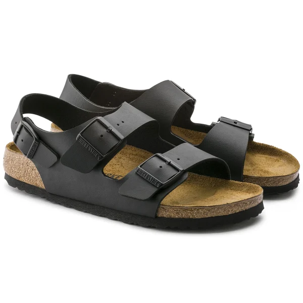 site soldes Meilleur prix 🎁 Mode- Lifestyle Adulte Birkenstock 🩴 Sandales Birkenstock Milano Birko-flor Etroit NOIR 🥰 4