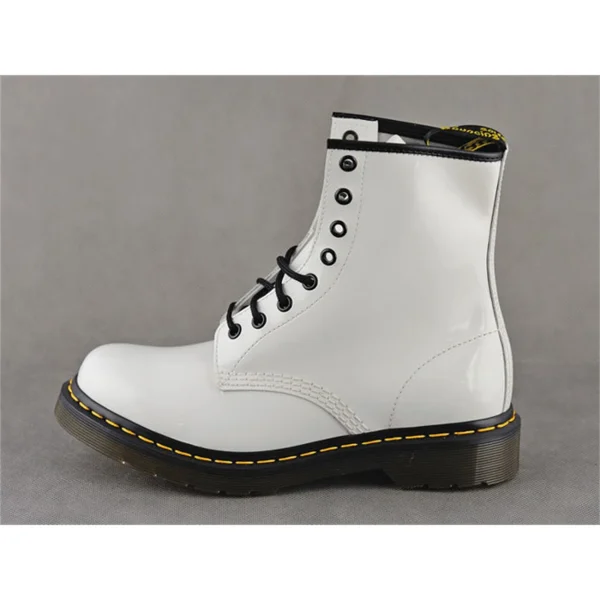 qualité supérieure Meilleure affaire 🔔 Randonnée Femme Dr Martens Dr Martens 1460 Patent Lamper BLANC 🤩 3