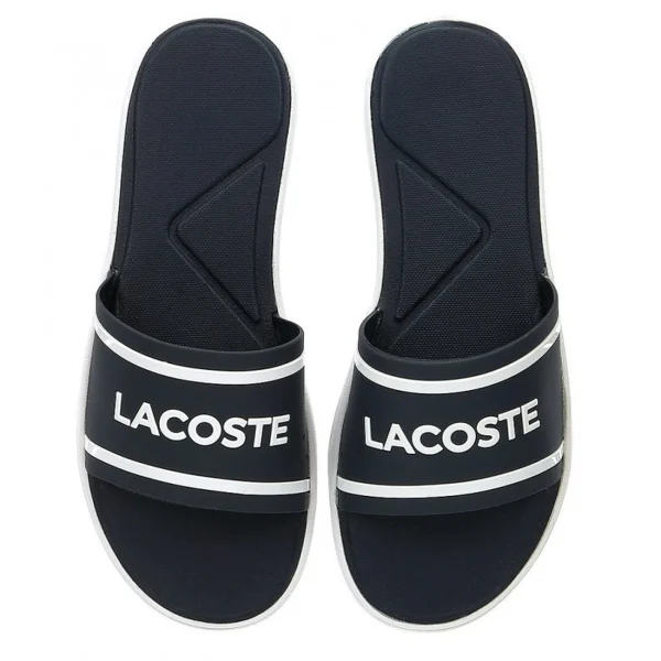fashion pas cher Offres 🧨 Outdoor Femme Lacoste Lacoste Slide BLEU 🛒 3