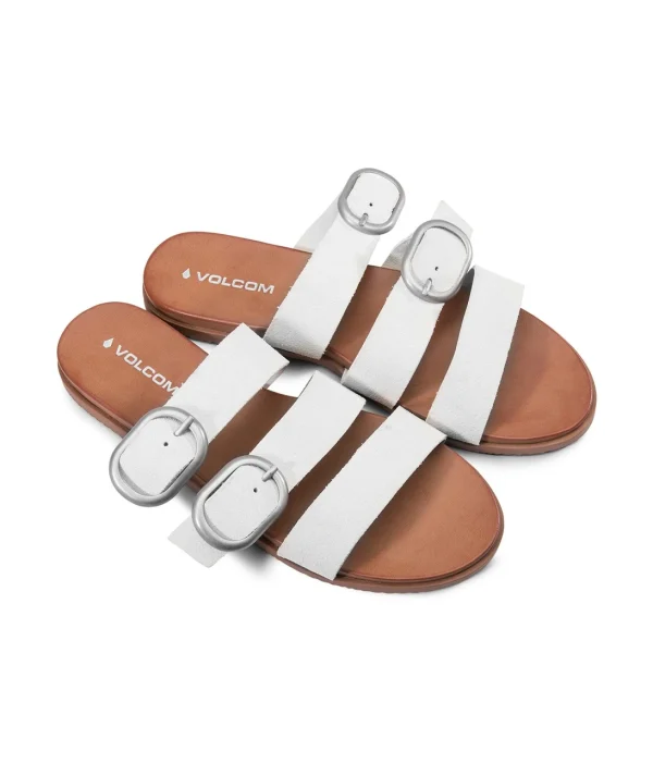 Tout neuf 🤩 Randonnee Pedestre Femme Volcom Tongues Volcom Buckle Up Bone Femme BEIGE ✨ magasins pas chers 4