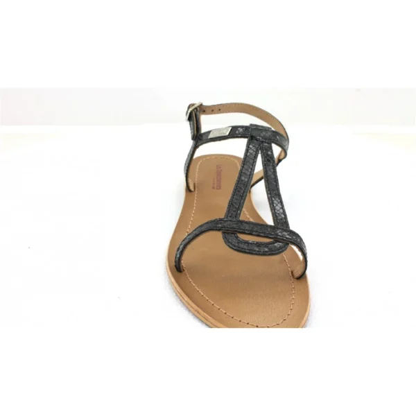SOLDES TOUT À Tout neuf 😍 Outdoor Femme Les Tropeziennes Les Tropeziennes – Hamat Noir-serpent 04178 Cuir Cuir 40 ROSE ✔️ 5