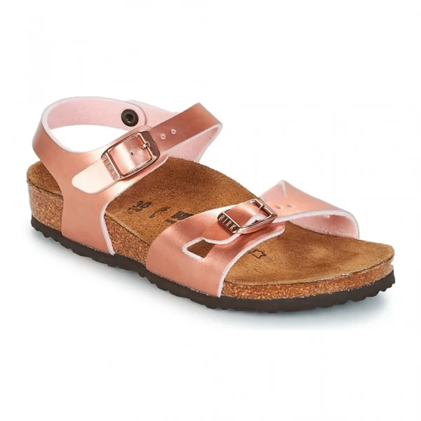Promo 🛒 Outdoor Femme Birkenstock Birkenstock Rio Femme Metal-rose Bl1011576 Synthétic Syntetic. 38 GRIS 😍 boutiqued pas cher 6