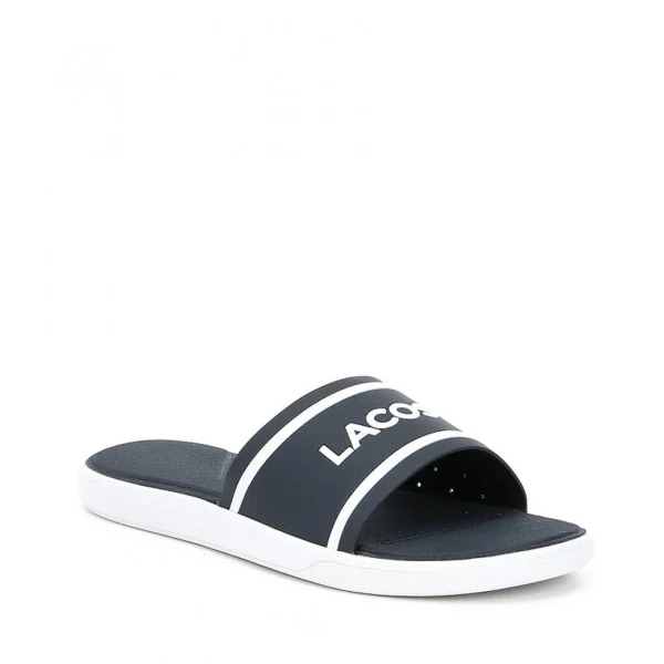 fashion pas cher Offres 🧨 Outdoor Femme Lacoste Lacoste Slide BLEU 🛒 4