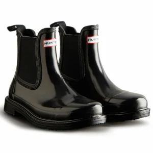 prix le plus bas Grosses soldes ✔️ Hunter 🥾 Boots 👩 Women’s Commando Chelsea Gloss – Bottes de pluie femme 🌟 8